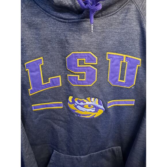 Colosseum Men's Black LSU Tigers Arch & Logo 3.0 Pullover Hoodie Size‎ L - Picture 4 of 7